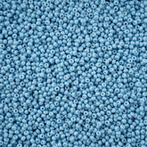 11/0 Preciosa Seed Beads Blue Chalk Dyed Solgel #43244